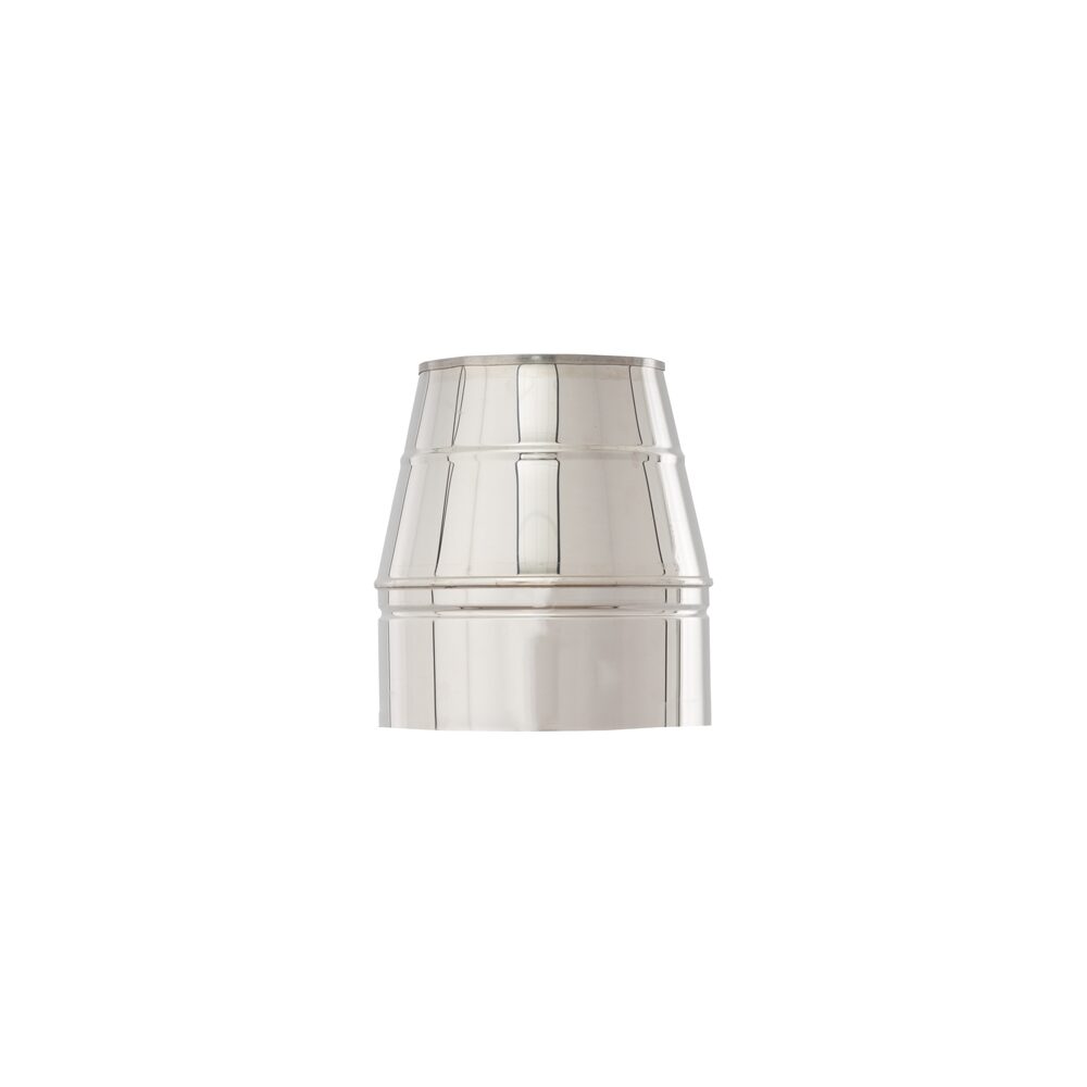 TERMINATIE CONICA INOX DP D80/140 VULCANO 0.5MM