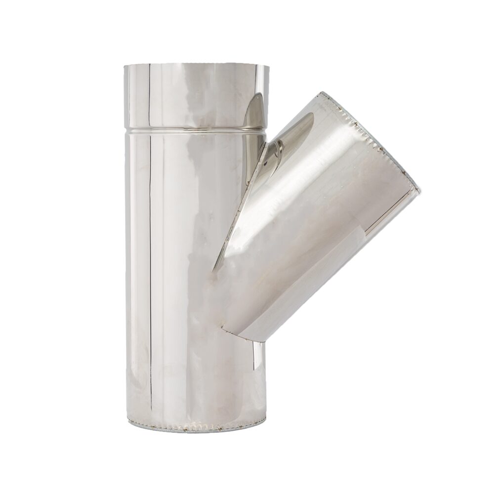 TEU INOX DP 135* D80/140 VULCANO 0.5MM