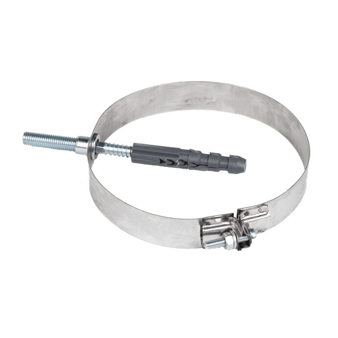 COLIER PRINDERE PERETE CU SURUB INOX D160