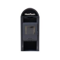 Soba pe lemne 8 kW, cu bolta negru